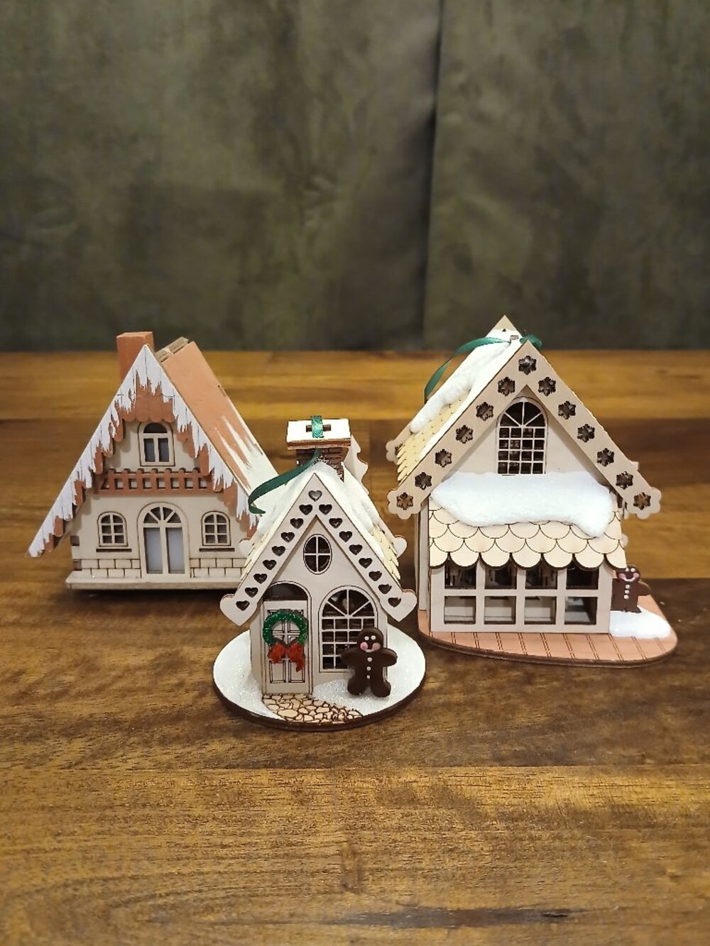 2 Ginger Cottage Ornaments by Old World Christmas (no box)